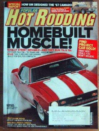 POPULAR HOT RODDING 2007 MAY - NASTY DRIVERS, CAMARO HISTORY